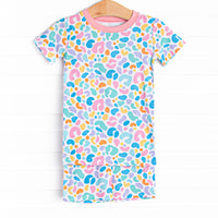 Sass and Spots Bamboo Pajama Short Set, Pink