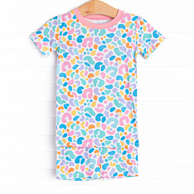 Sass and Spots Bamboo Pajama Short Set, Pink