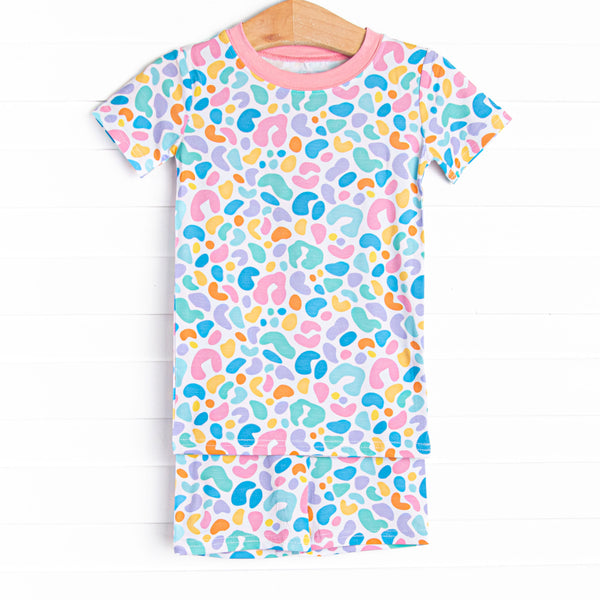 Sass and Spots Bamboo Pajama Short Set, Pink