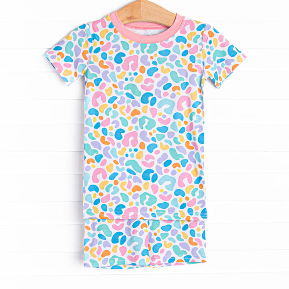 Sass and Spots Bamboo Pajama Short Set, Pink