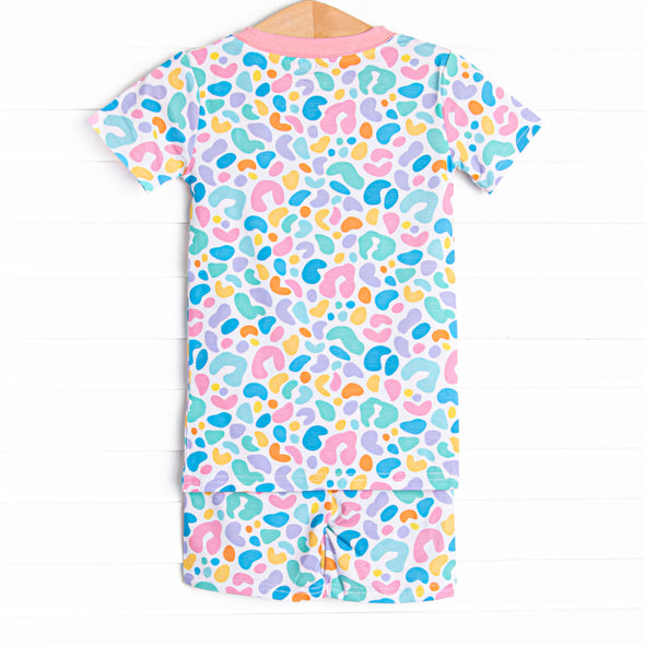 Sass and Spots Bamboo Pajama Short Set, Pink