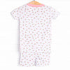 Rosey Rosebuds Bamboo Pajama Short Set, Pink