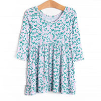 Patio Petals Bamboo Play Dress, Green