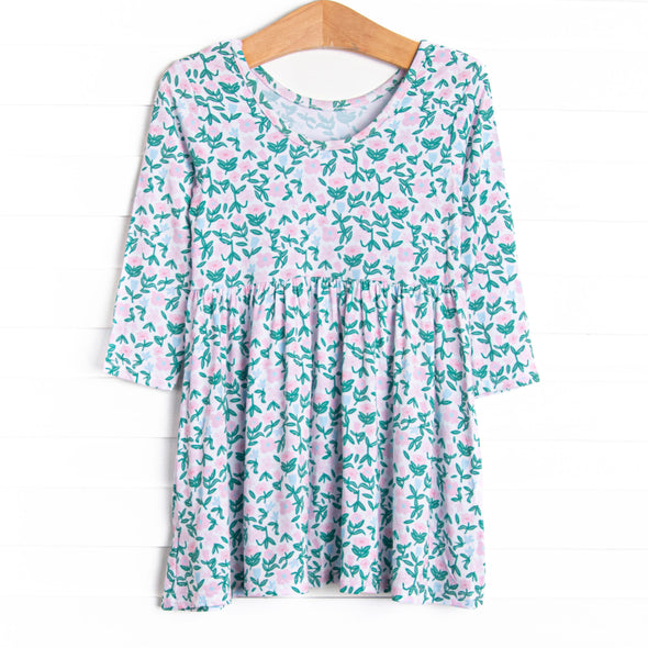 Patio Petals Bamboo Play Dress, Green