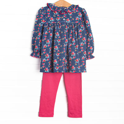 Darling Designs Smocked Legging Set, Purple