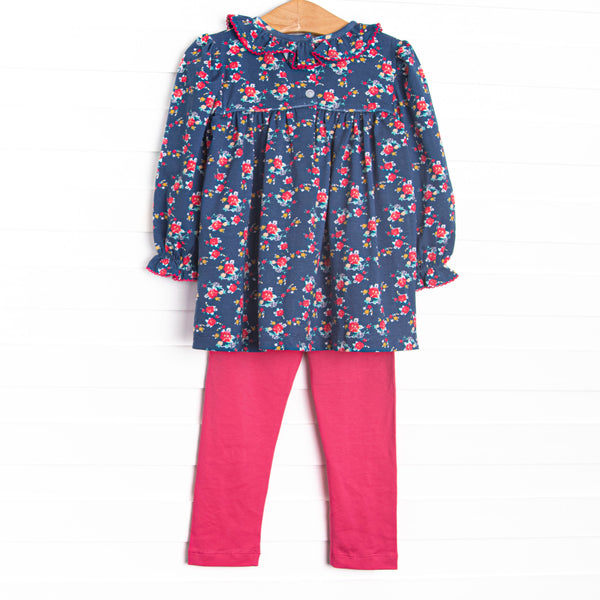 Darling Designs Smocked Legging Set, Purple