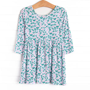 Patio Petals Bamboo Play Dress, Green