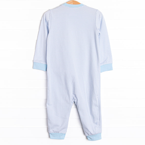 Splish Splash Applique Romper, Blue