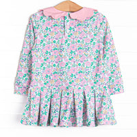 Backhand Blooms Tennis Dress, Green