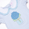 Freshly Picked Petals Applique Short Set, Blue