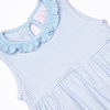 Freshly Picked Petals Applique Dress, Blue