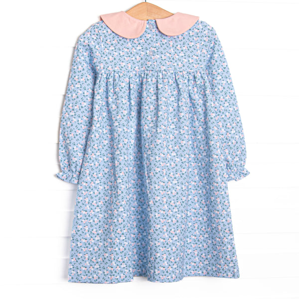 Path to the Primrose Collared Dress, Blue