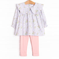 Tulip Town Legging Set, Pink