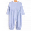 Bumper to Bumper Smocked Romper, Blue