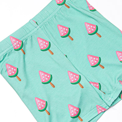 Sorbet Slice Bamboo Pajama Short Set, Green