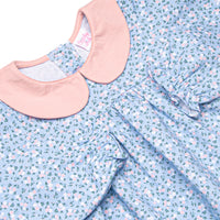 Path to the Primrose Collared Dress, Blue