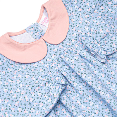 Path to the Primrose Collared Dress, Blue