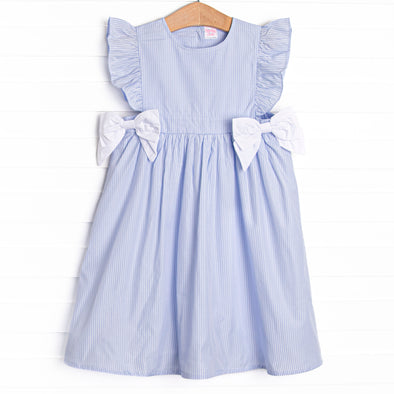 Girl's Coastal Carolina's Side Tie Dress in Blue size 5 Girl's Coastal Carolina's Side Tie Dress in Blue size 5