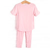 Bamboo Basics Short Sleeve Legging Set, Pink