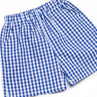 Life is a Highway Smocked Short Set, Blue