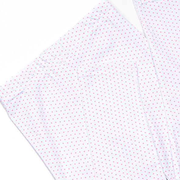Pointer Pup Applique Legging Set, Pink Corduroy