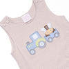 Mooo-ve Over Applique Jon Jon, Tan