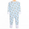 Bumble Bee Blues Bamboo Zippy Pajama, Blue