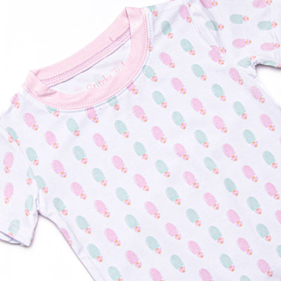 Pastel Pops Bamboo Pajama Short Set, Pink