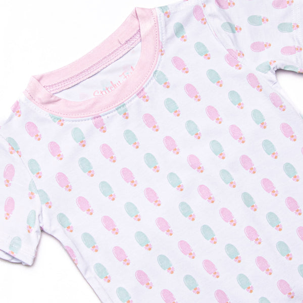 Pastel Pops Bamboo Pajama Short Set, Pink