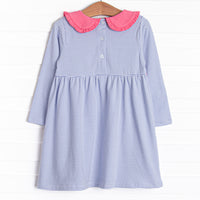 Lydia Pocket Dress, Periwinkle Stripe