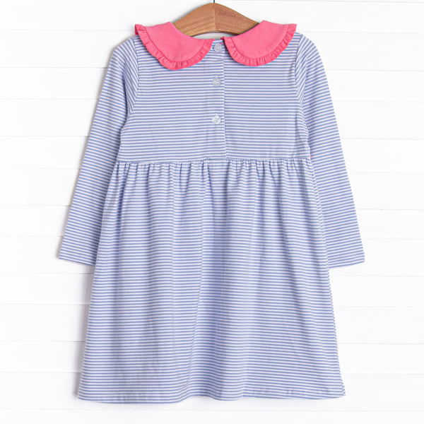 Lydia Pocket Dress, Periwinkle Stripe