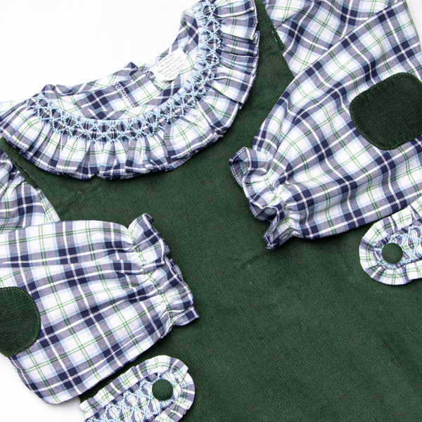 Bleu: Cordelia Smocked Dress Set, Blue