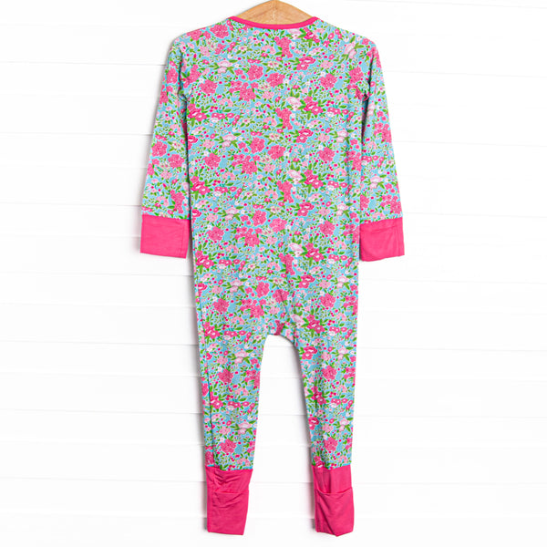 Water Lily Lady Bamboo Zippy Pajama, Green