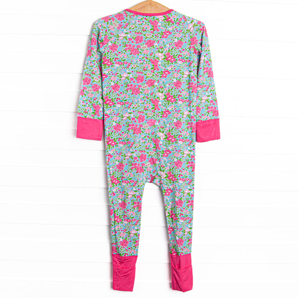 Water Lily Lady Bamboo Zippy Pajama, Green