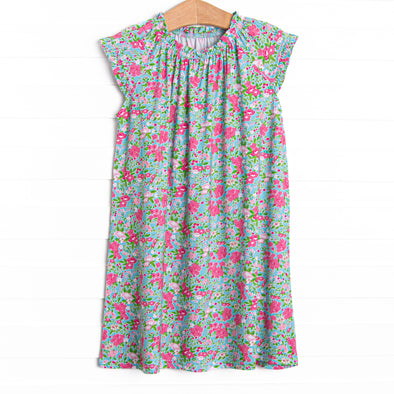 Water Lily Lady Bamboo Night Gown, Green