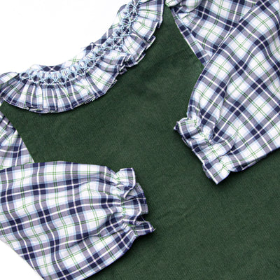 Bleu: Cordelia Smocked Dress Set, Blue