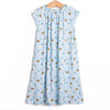 Bumble Bee Blues Bamboo Night Gown, Blue