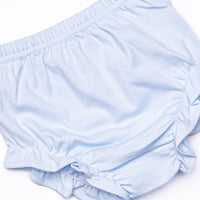 Little Miss Daisy Diaper Set, Blue Floral