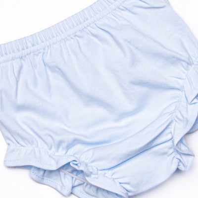 Little Miss Daisy Diaper Set, Blue Floral