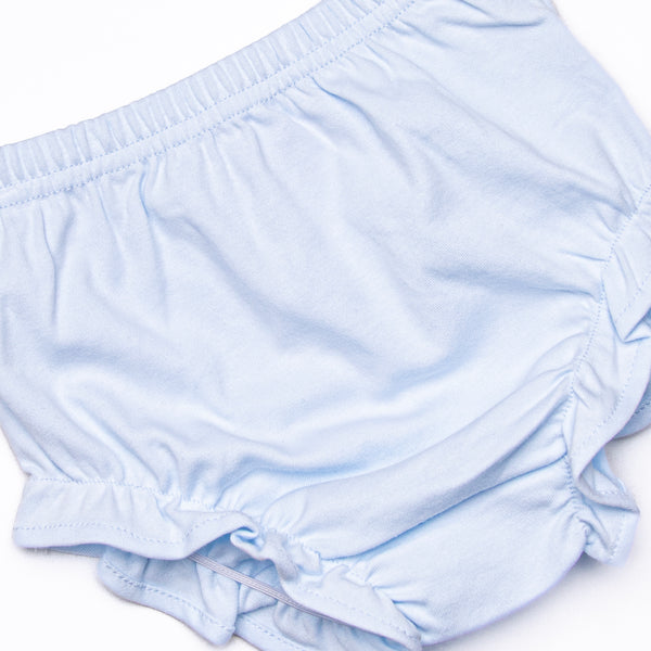 Little Miss Daisy Diaper Set, Blue Floral