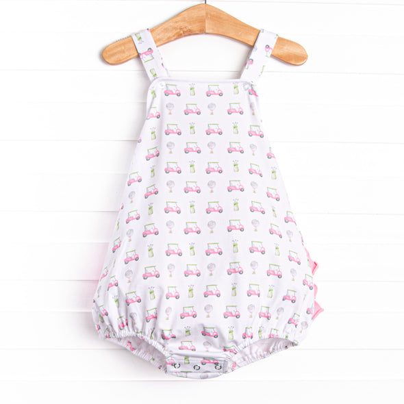 Tee Time Ruffle Sunsuit, Pink