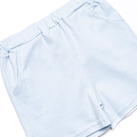 Coleman Pima Short Set, Blue and Sage Stripe