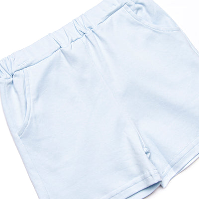 Coleman Pima Short Set, Blue and Sage Stripe