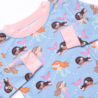 Siren Song Bamboo Pajama Set, Blue