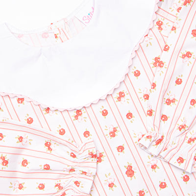Vintage Rose Diaper Set, Pink