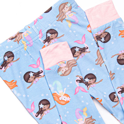 Siren Song Bamboo Pajama Set, Blue