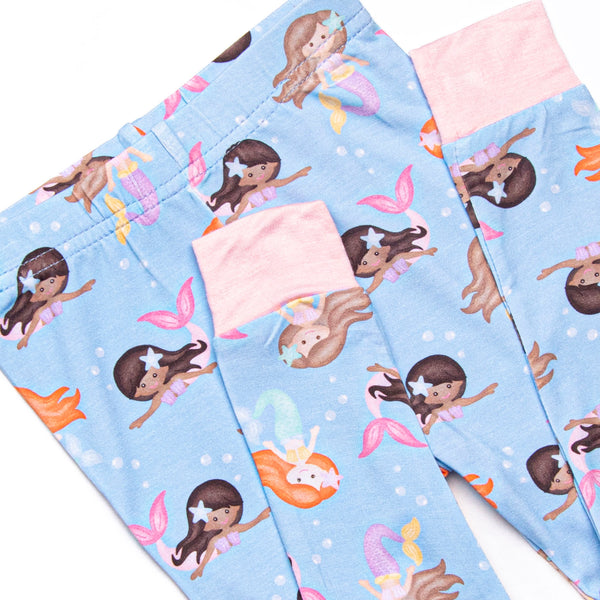 Siren Song Bamboo Pajama Set, Blue