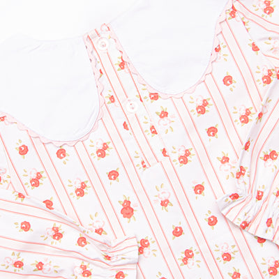 Vintage Rose Diaper Set, Pink
