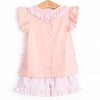 Bleu: Merritt Smocked Short Set, Pink