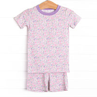 Southern Serendipity Bamboo Pajama Short Set, Pink